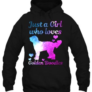 Womens Goldendoodle Dog Just A Girl Who Loves Golden Doodle Mom 3