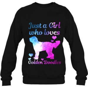Womens Goldendoodle Dog Just A Girl Who Loves Golden Doodle Mom 4