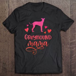 Womens Greyhound Mama Dog Mum Greyhounds Gift V-Neck