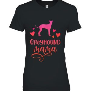 Womens Greyhound Mama Dog Mum Greyhounds Gift V-Neck