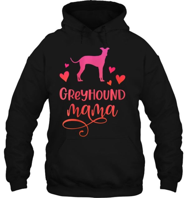 Womens Greyhound Mama Dog Mum Greyhounds Gift V-Neck