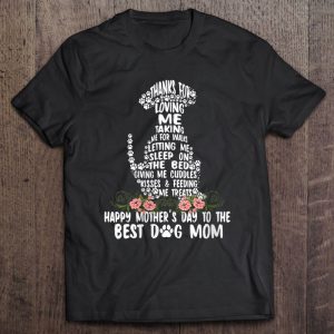 Womens Happy Mother’s Day Dog Mom V-Neck