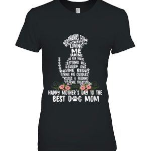 Womens Happy Mother’s Day Dog Mom V-Neck