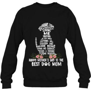 Womens Happy Mothers Day Dog Mom V Neck 4