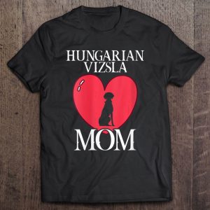 Womens Hungarian Vizsla Mom Magyar Vizsla Dog Dogs Dog Mom Paw V-Neck