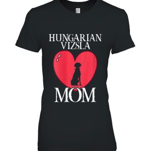 Womens Hungarian Vizsla Mom Magyar Vizsla Dog Dogs Dog Mom Paw V-Neck