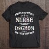 Womens I Have Two Titles Nurse And Dog Mom – Funny Dog Lover Gift