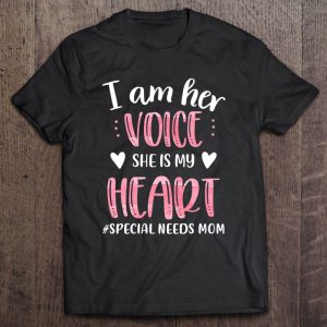 Womens I’m Her Voice She Is My Heart Autism Mom Autism Kid