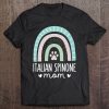Womens Italian Spinone Mom Shirt Rainbow Paw Dog Mom V-Neck