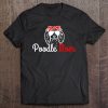 Womens Poodle Mom Vintage Funny Cute Dog Poodle Mama V-Neck
