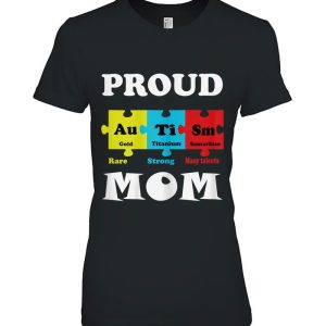 Womens Proud Autism Mom Periodic Table Puzzle