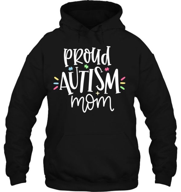 Womens Proud Autism Mom V-Neck