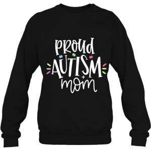 Womens Proud Autism Mom V Neck 4