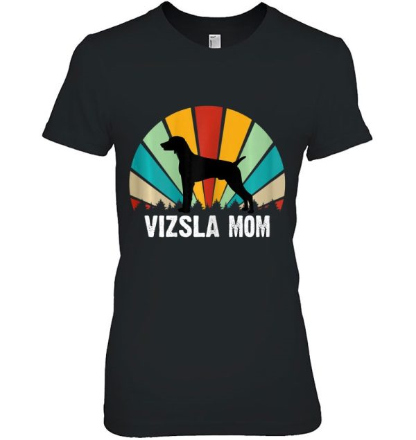 Women’s Retro Vizsla Mom Gift – Mothers Day Gift Vizsla Mom