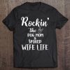 Womens Rockin’ The Dog Mom & Spoiled Wife Life Dog Lover Gifts
