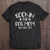 Womens Rocking The Dog Mom And Aunt Life Mothers Day Gift Dog Lover V-Neck