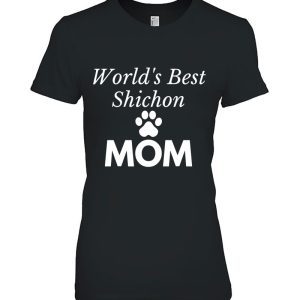Womens Shichon World’s Best Shichon Mom Dog Mom Zuchon