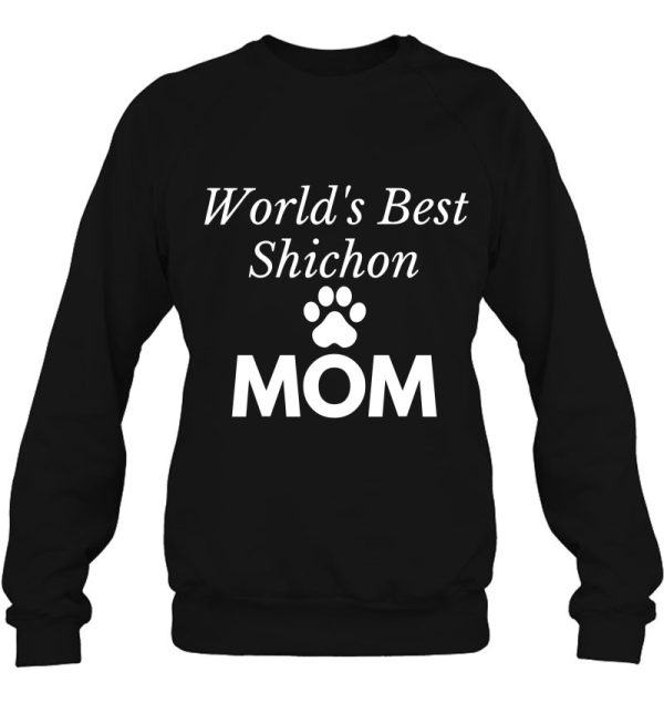 Womens Shichon World’s Best Shichon Mom Dog Mom Zuchon