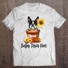Womens Sunflower Boston Terrier Mom Dog Lover Gifts