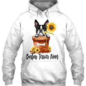 Womens Sunflower Boston Terrier Mom Dog Lover Gifts 3