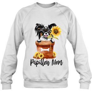 Womens Sunflower Papillon Mom Dog Lover Gifts 4