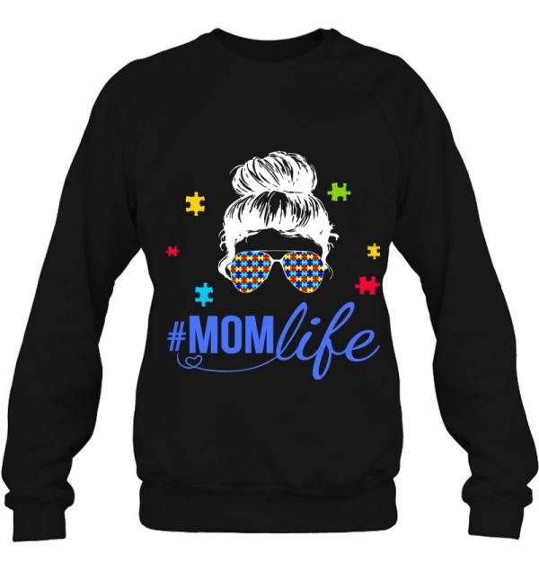 Womens Th Autistic Autism Awareness Mom Life Gift