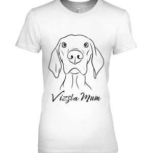 Womens Vizsla Mum Dog Lover Design – Cute Vizsla Mum V-Neck