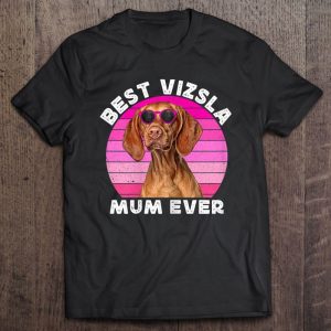 Womens Vizsla Mum For Women Retro Cute Hungarian Vizsla Dog Lovers