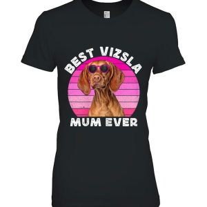 Womens Vizsla Mum For Women Retro Cute Hungarian Vizsla Dog Lovers