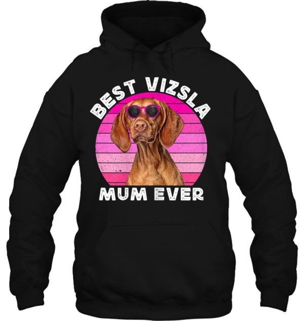 Womens Vizsla Mum For Women Retro Cute Hungarian Vizsla Dog Lovers