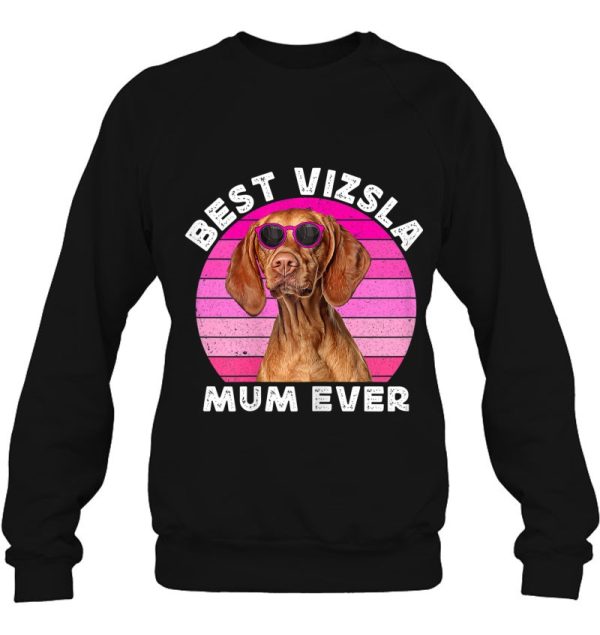 Womens Vizsla Mum For Women Retro Cute Hungarian Vizsla Dog Lovers