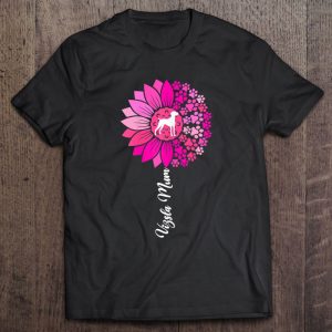 Womens Vizsla Mum For Women Sunflower Hungarian Vizsla Dog Lovers