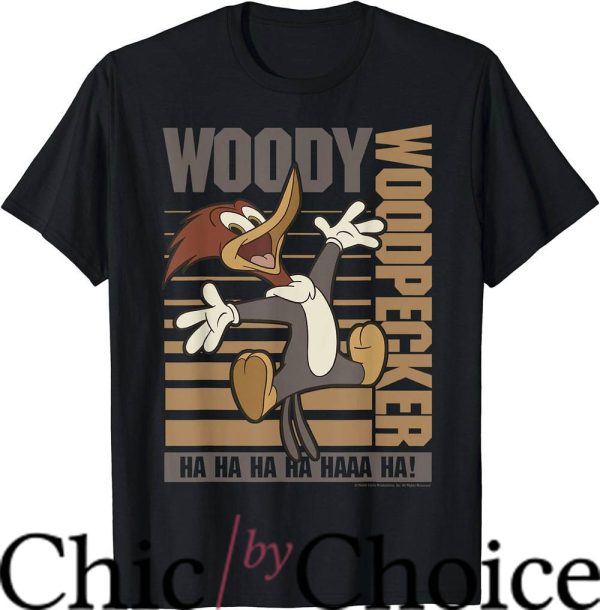 Woody Woodpecker T-Shirt Ha Ha Ha Jumping Tee Movie