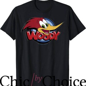 Woody Woodpecker T-Shirt Large Face Logo T-Shirt Movie