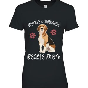 World’s Awesomest Beagle Mom Funny Dog Lover Quote Graphic
