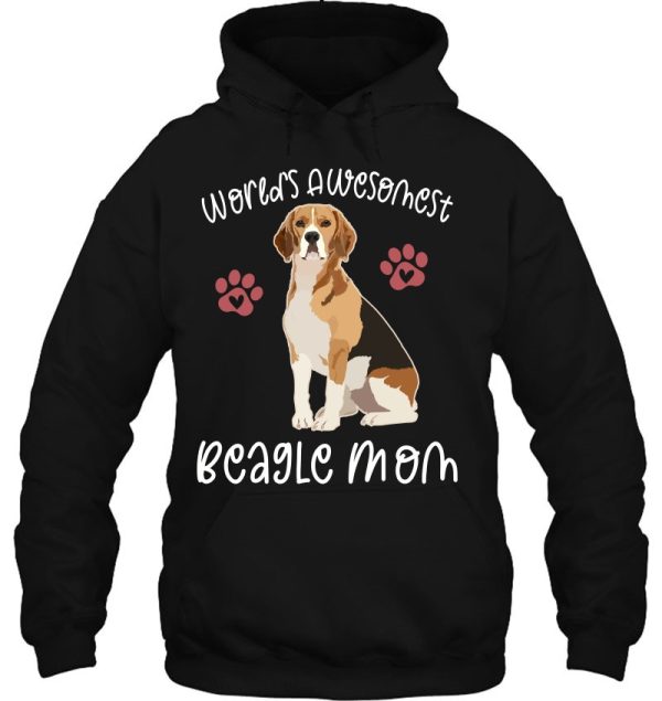 World’s Awesomest Beagle Mom Funny Dog Lover Quote Graphic