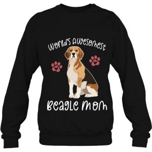 Worlds Awesomest Beagle Mom Funny Dog Lover Quote Graphic 4