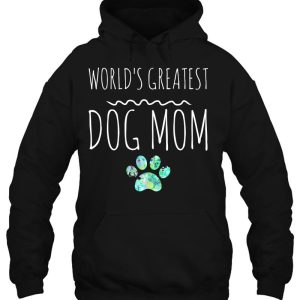 Worlds Greatest Dog Mom Gift Pet Owner Paw Print 3