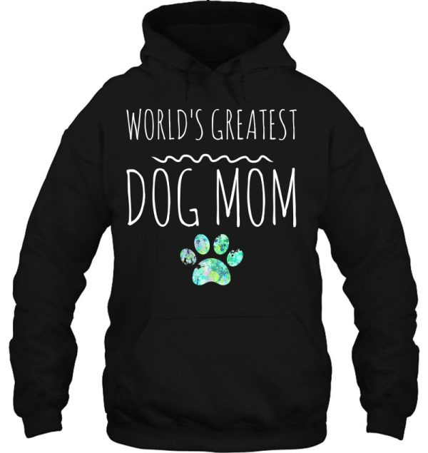 World’s Greatest Dog Mom Gift Pet Owner Paw Print