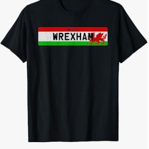 Wrexham T Shirt Retro Vintage Logo Gift Tee Shirt Lover
