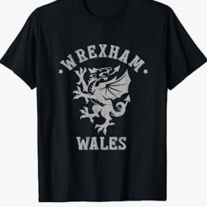 Wrexham T Shirt Wales Retro Vintage Gift Tee Shirt