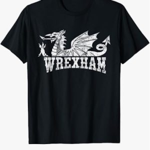 Wrexham T Shirt Welsh Cymru Retro Vintage Tee Shirt