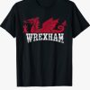 Wrexham T Shirt Wrexham Wales Vintage Tee Logo Gift