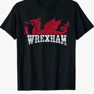 Wrexham T Shirt Wrexham Wales Vintage Tee Logo Gift