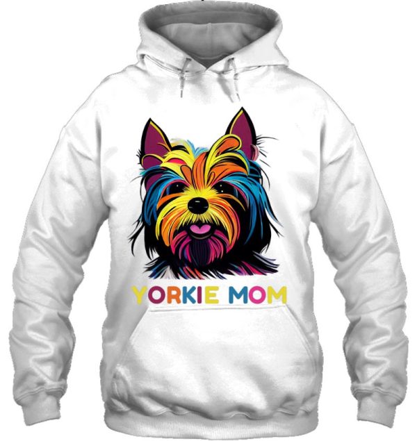Yorkie Mom Colorful Pop Art Portrait Yorkie Dog Lover