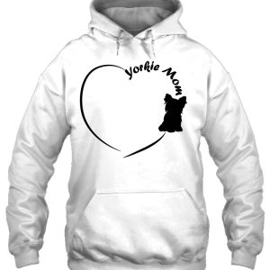 Yorkie Mom Heart Outline And Silhouette Design 3