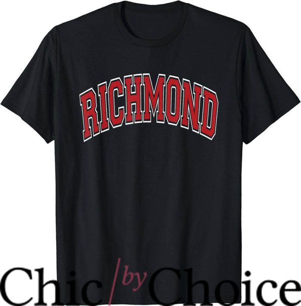 Afc Richmond T-Shirt Varsity Style Red Text T-Shirt NFL