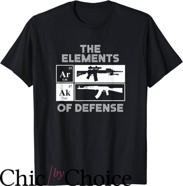 Ak 47 T-Shirt Elements Of Defense Periodic Table