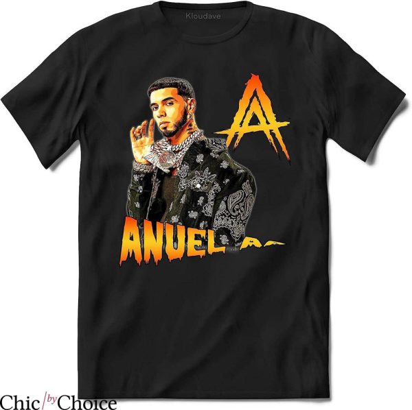 Anuel Aa T-Shirt Kloudave Anuel Rapper T-Shirt Trending
