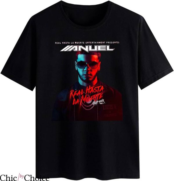 Anuel Aa T-Shirt Real Hasta La Muerte USA Tour Trending